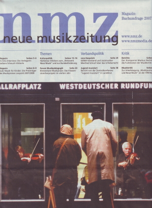 Cover der Neuen Musikzeitung NMZ vom Dezember 2007